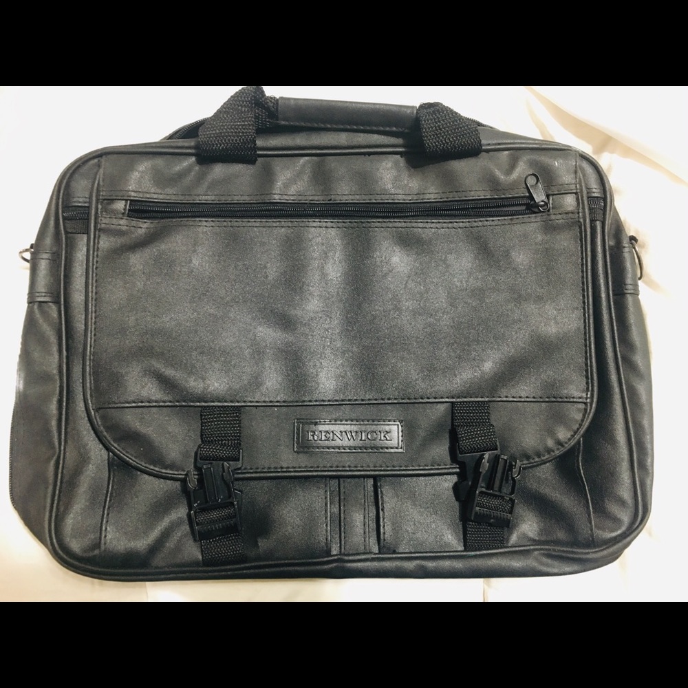 Vintage leather Renwick messenger bag
